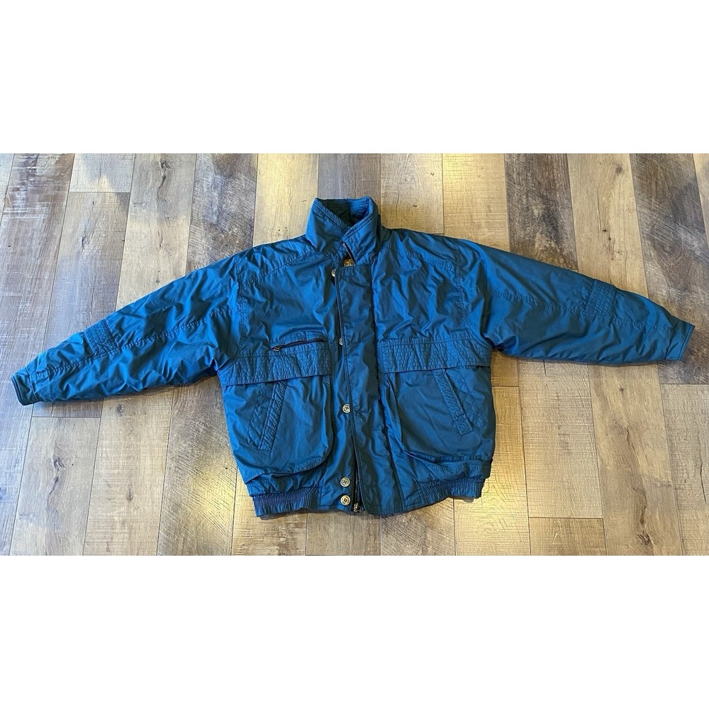 Northwest Territory Vintage Ski Bomber Jacket Medium Blue Winter Coat